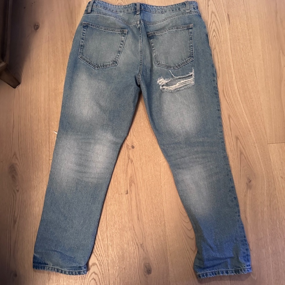 REFUGE DENIM DISTRESSED BOYFRIEND JEANS womens SIZE 11 - Picture 4 of 8